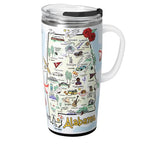 22oz Insulated Travel Mug with Handle & Lid (Alabama / 22 Ounces)