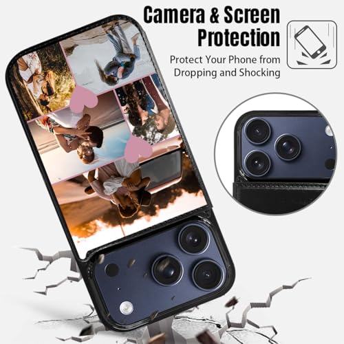 Custom Wallet Phone Case for iPhone 17 Pro (Black-E / iPhone 17 Pro)