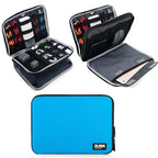 Double Layer Electronics Organizer (Large,2-layer / Blue)