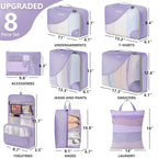 Packing Cubes for Travel (13 Purple)