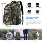Laptop Backpack for Man and Teens (15.6inch / Camouflage Black)