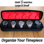 5 Slots Watch travel case (BLACK / 5 INSERT)