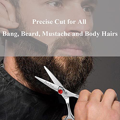 4.5 Barber Hair Cutting Scissors Small Moustache Shears (4.5 Inch)