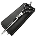 6/7-Inch Professional Hair Scissors Haircut Rose Pattern Hair Scissors Styling Tools Japanese Stainless Steel Scissor Set (7-in cutting scissors) (7-inch Cutting Scissors)