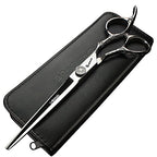 6/7-Inch Professional Hair Scissors Haircut Rose Pattern Hair Scissors Styling Tools Japanese Stainless Steel Scissor Set (7-in cutting scissors) (7-inch Cutting Scissors)