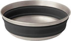 Sea to Summit Detour Stainless Steel Collapsible Bowl, Beluga Black by SeaToSummit
