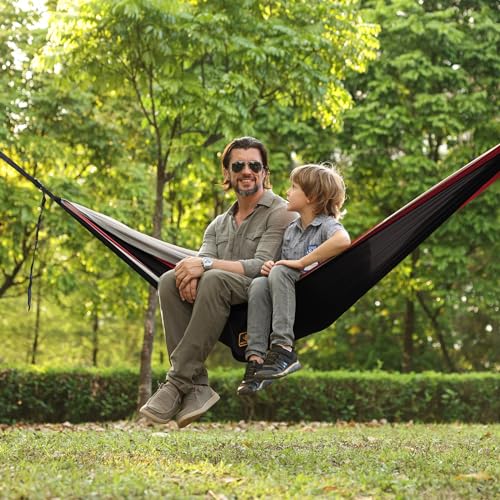 Camping Hammock (Black&red / Large)