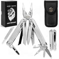 18-in-1 Multitool Pliers Pro, EDC Pocket Knife & Replaceable Tool (Silver / 18 in 1)