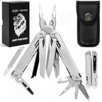 18-in-1 Multitool Pliers Pro, EDC Pocket Knife & Replaceable Tool (Silver / 18 in 1)