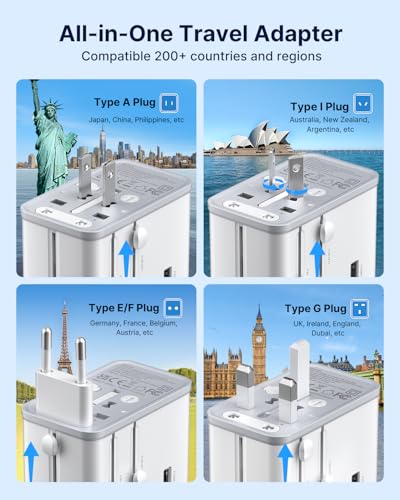 Universal Travel Adapter 70W GaN (70W White2)