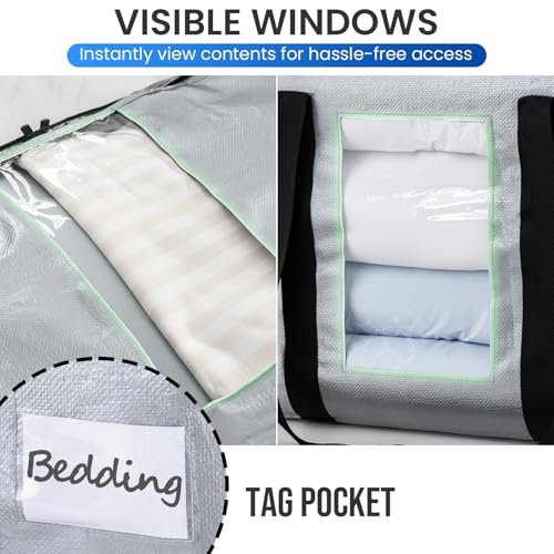2 Tier Moving Bags (Silver / 2 Large- 2 Tier)