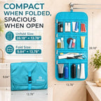 Premium Hanging Toiletry Bag for Travel (Aquamarine)