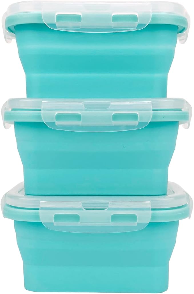 CCyanzi 3piece Collapsible Food Storage Containers - Image 2