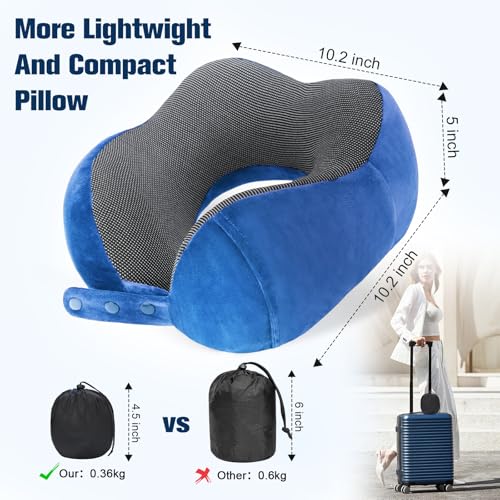 Neck Pillow for Traveling (Dark Blue)