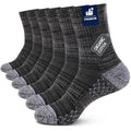 Light Compression Socks for Men Cotton Crew Socks Breathable Moisture Wicking Cushion Running Hiking Socks 3 (Large / Z-black(3 Pairs))