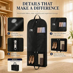 Hanging Luggage Garment Bag Set (Garmentbag 54INCH 2 pack)