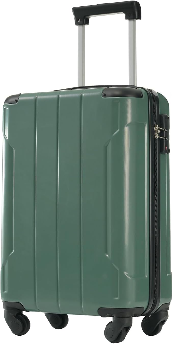 Merax 20 Inch Carry On Luggage Airline Approved, Hardshell ABS Suitcase by Merax