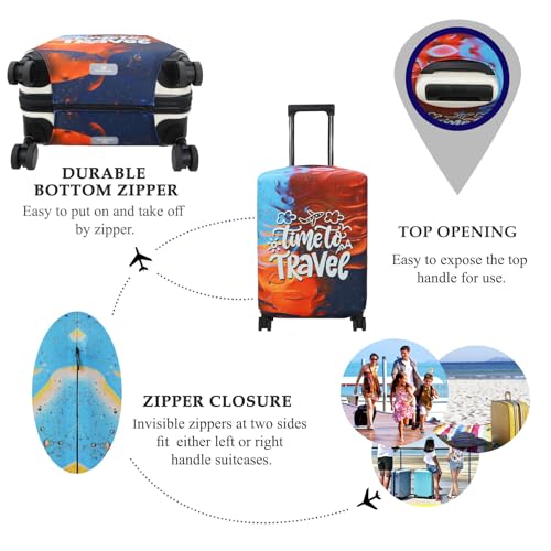 Luggage Cover Fits 31 (XL / Time to Travel)