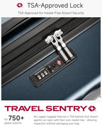 28 Inch Checked Luggage with Spinner Wheels (Checked-Large 28-Inch / Cherry)