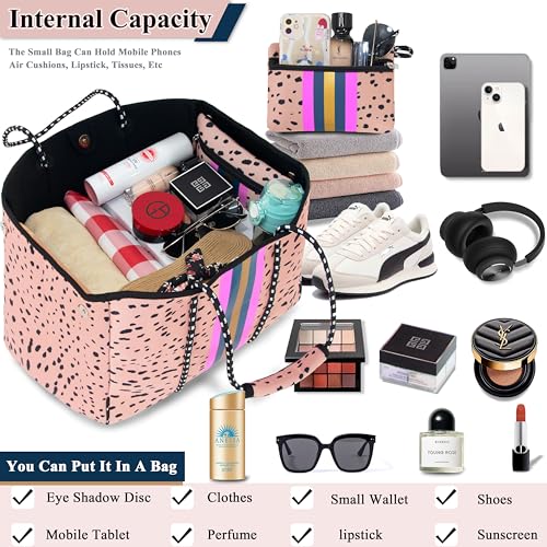 Neoprene Multipurpose Beach Bag Tote Bag (Pink 1 / Large)