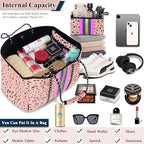 Neoprene Multipurpose Beach Bag Tote Bag (Pink 1 / Large)
