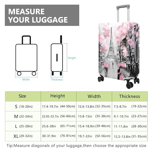 Travel Luggage Cover Suitcase Protector Fits 18 (D-3 / XL(29-32in))