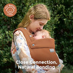 Baby Carrier with Natural Cotton Linen (Sepia)