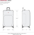 SwissGear Sion Softside Expandable Luggage, Checked-Medium 25-Inch - Image 6