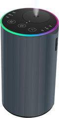 Waterless Essential Oil Diffuser, Battery Powered Mini Scent Air Machine, Aromatherapy Mist Diffuser for Home Room Car Office (Grey)