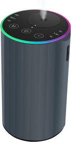 Waterless Essential Oil Diffuser, Battery Powered Mini Scent Air Machine, Aromatherapy Mist Diffuser for Home Room Car Office (Grey)