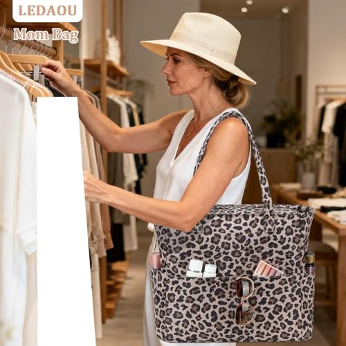 Large Beach Bag for Women (Dark Brown)