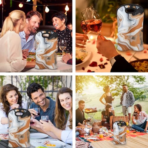 Wine Carrier Tote Personalized Bag for 2 Bottles (Style 3 / 10*14.5)