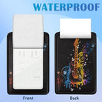 2 Pack Luggage Tags with Colorful Guitar for Suitcases (Colorful Guitar)