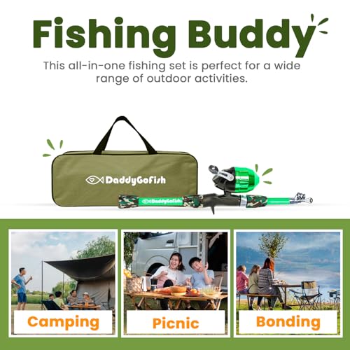Kids Fishing Pole (Green (Essential Set) / 5ft)