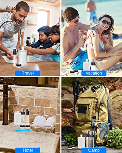 17 Pack Travel Pouches for Toiletries (B-17pcs)