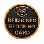 Round Shape RFID Blocking Card for Credit Debit ID Card (Black - Round)