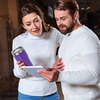 20oz Tumbler with Lid Stainless Steel Tumblers Bulk (Purple / 8 count)