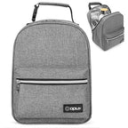 Insulated Lunch Box for Kids and Adults (Heather Gray)