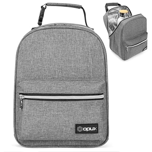 Insulated Lunch Box for Kids and Adults (Heather Gray)
