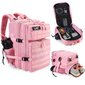 Military Tactical Backpack for Men and Women 45L Army 3 Days Assault Pack Bag Large Rucksack with Shoe Compartment (1.7 Pink)