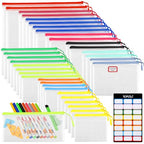 36pcs Mesh Zipper Pouch Bags