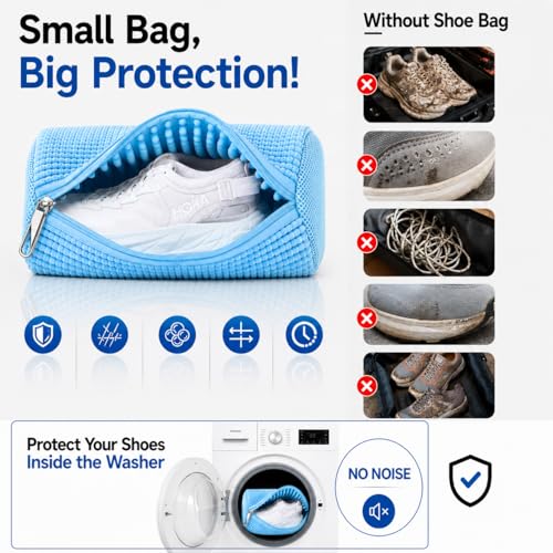 Shoe Washing Machine Bags (Blue)