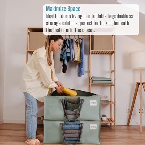 Heavy Duty Moving Bags (Shiny Light Green / 8 Pack)