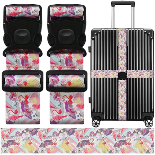 Luggage Straps for Suitcases (Deep Pink)