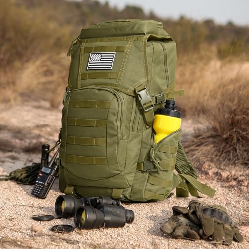 35L Military Tactical Backpack for Men (Army Green / Medium-35L)
