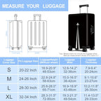 Jet Trail Luggage Cover Washable Suitcase Protector Anti (Jet Trail / L(28-30inch suitcase))