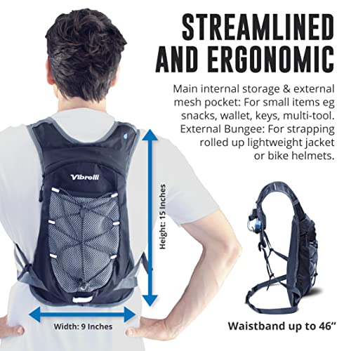 Hydration Pack and 2L Hydration Water Bladder (2L / Orange)