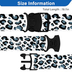 Luggage Straps for Suitcases (Black Leopard)