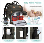 DERJUNSTAR Diaper Bag Backpack, Large Baby Bag - Image 3