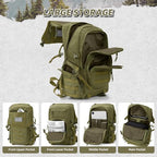 35L Military Tactical Backpack for Men (Army Green / Medium-35L)